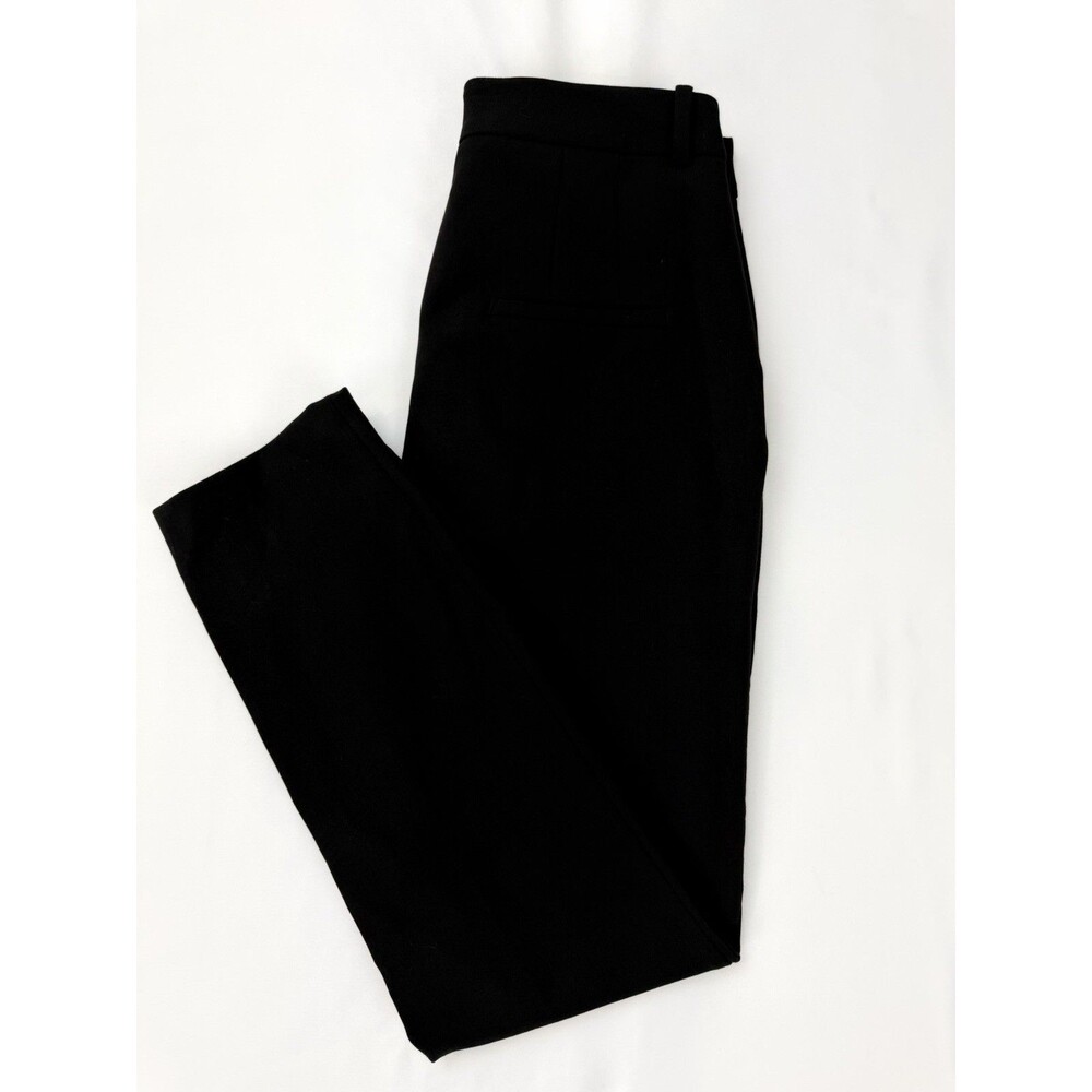 Zara Women’s Black Dress Pants Size 8 High Rise Career Work Straight Leg - Picture 3 of 11